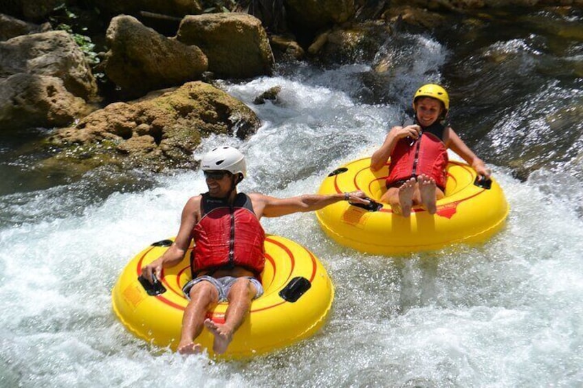 River Rapids Waterfalls Tubing and Beach Adventure