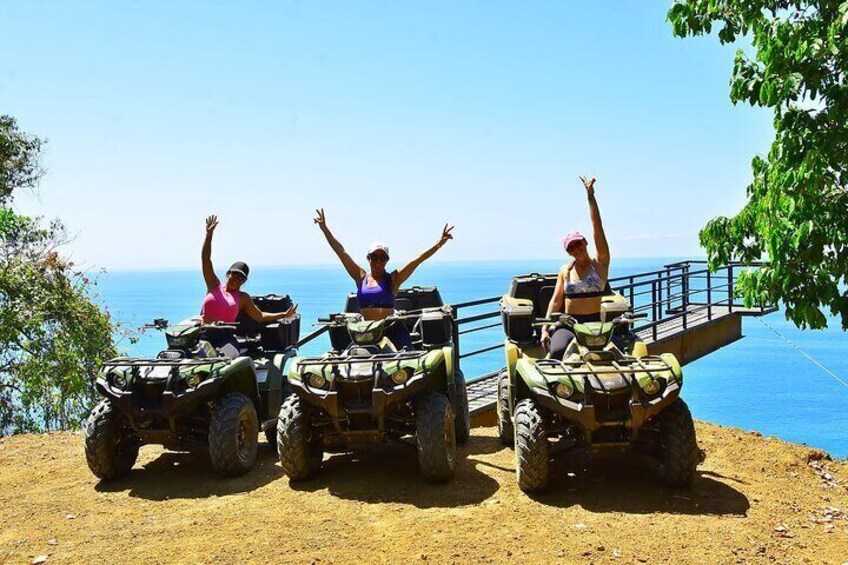 Ocean View Zip Line + 3hr ATV & Waterfalls Combo Tour