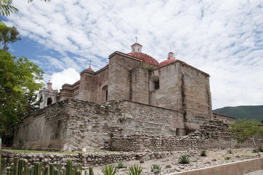 Show item 1 of 7. Day Trip to Hierve el Agua, Mitla, Tule, Mezcal, and Teotitlan del Valle