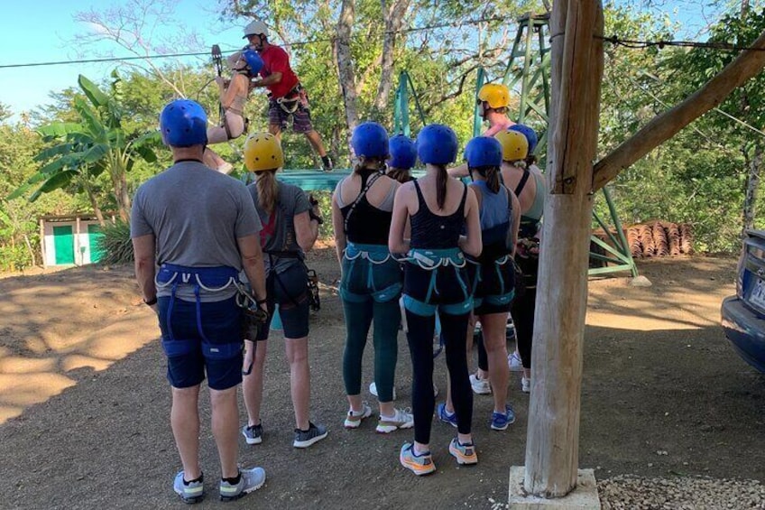 Rain Forest Canopy Tour from Tamarindo: Zipline, Hanging Bridge