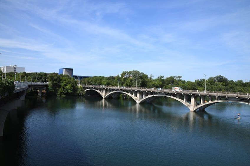 Lady Bird Lake looking towards Zach 