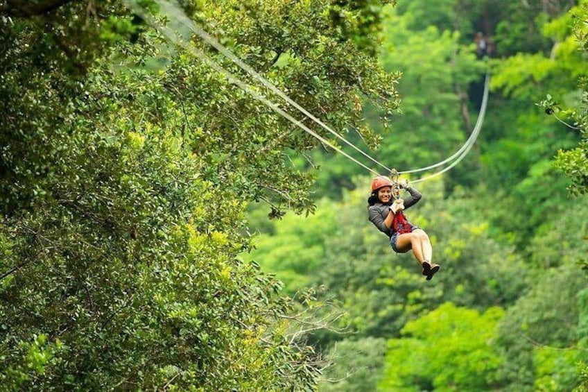 Combo Day Trip: Zipline, Hotsprings and Horseback Riding