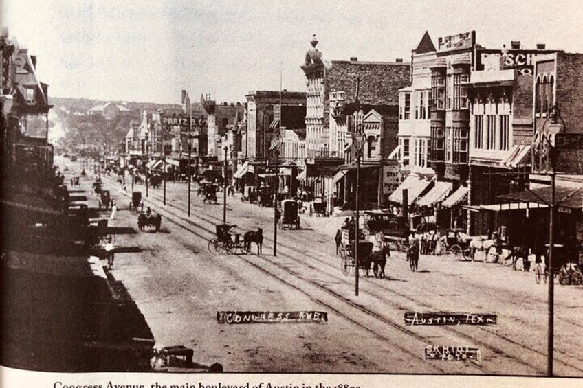 Austin, Congress Ave, 1880s