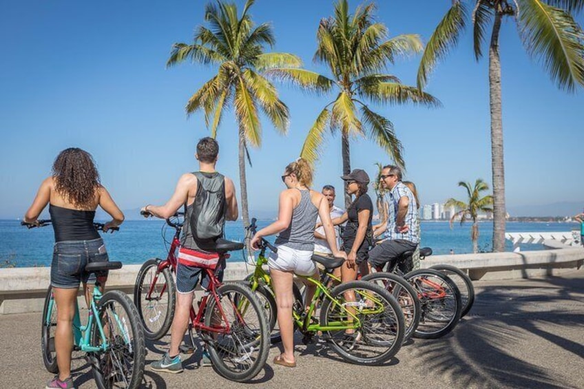 Enjoy a bike ride in the famous malecon