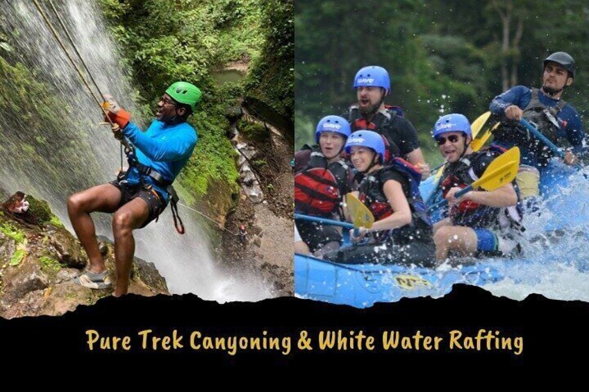 Waterfall Rappelling and White Water Rafting