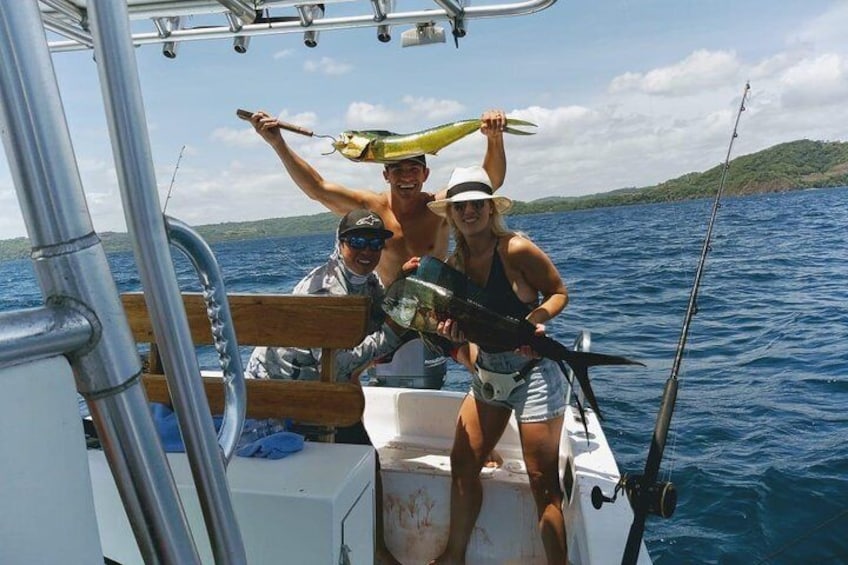 Sport fishing at El Coco in Guanacaste inshore half-day tour in the Pacific side