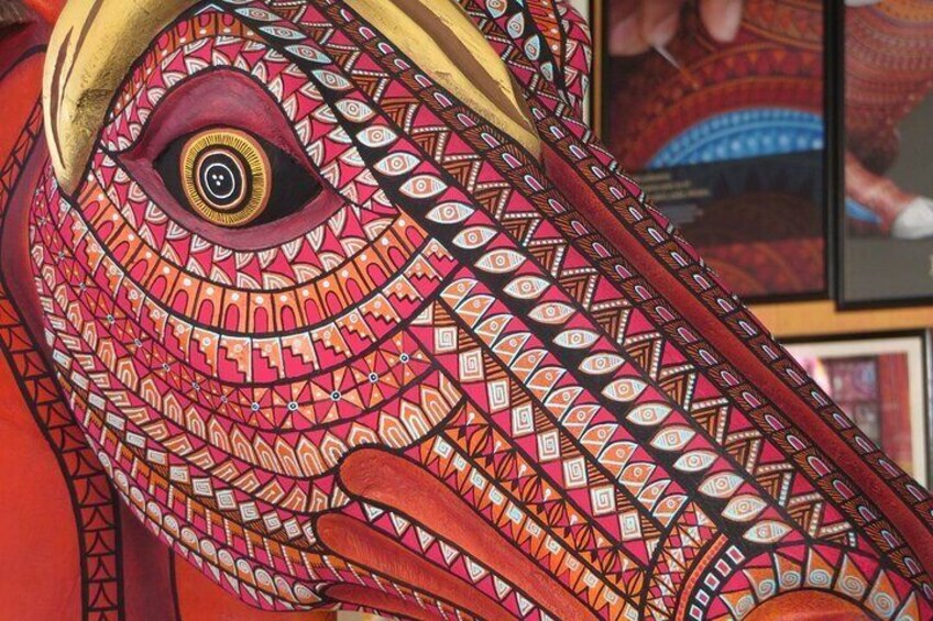 Horse- hand painting from san martín tilcajete