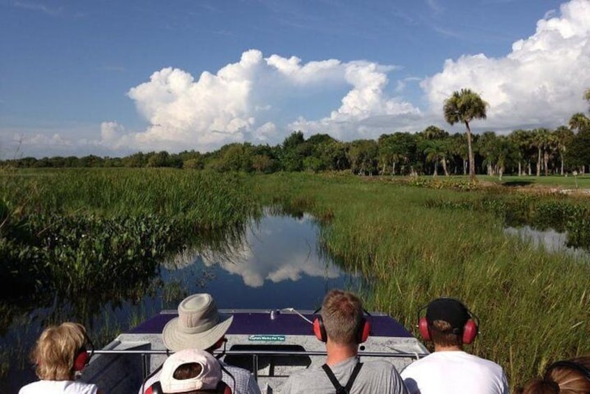 Airboat tour through the Everglades