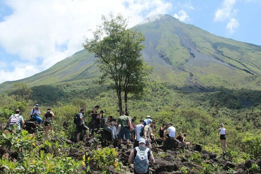 Afternoon Arenal Volcano and Natural Hot Springs River 
