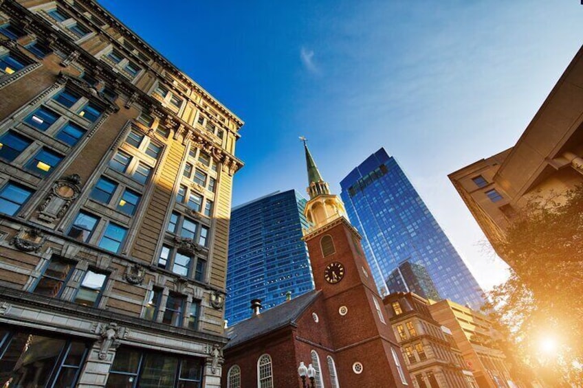 Old South Meeting House (1729), origin site of the Boston Tea Party (1773)