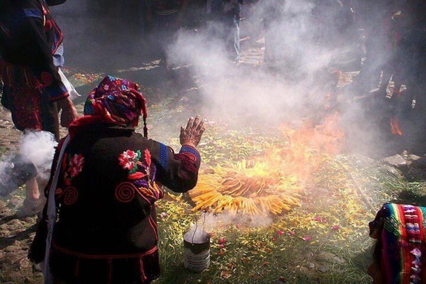 Experience the magic of the Mayan fire ceremony