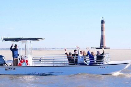 Charleston Marsh Eco Boat Cruise con sosta al faro di Morris Island