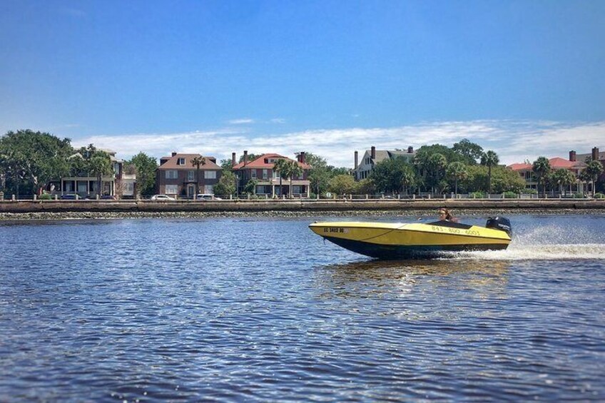 Charleston Harbor Speed Boat Adventure Tour