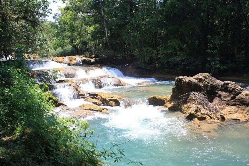 PALENQUE RUINS, AGUA AZUL and MISOL-HA (Private from Palenque or San Cristobal)