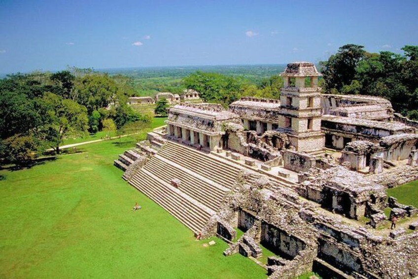 PALENQUE RUINS, AGUA AZUL and MISOL-HA WATER FALLS (Private)