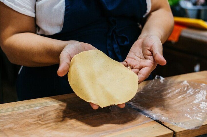 Make your own handmade tortillas at #CookinPlaya 