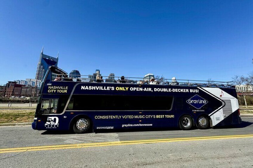 Best of Nashville City Sightseeing Tour on Double Decker Bus
