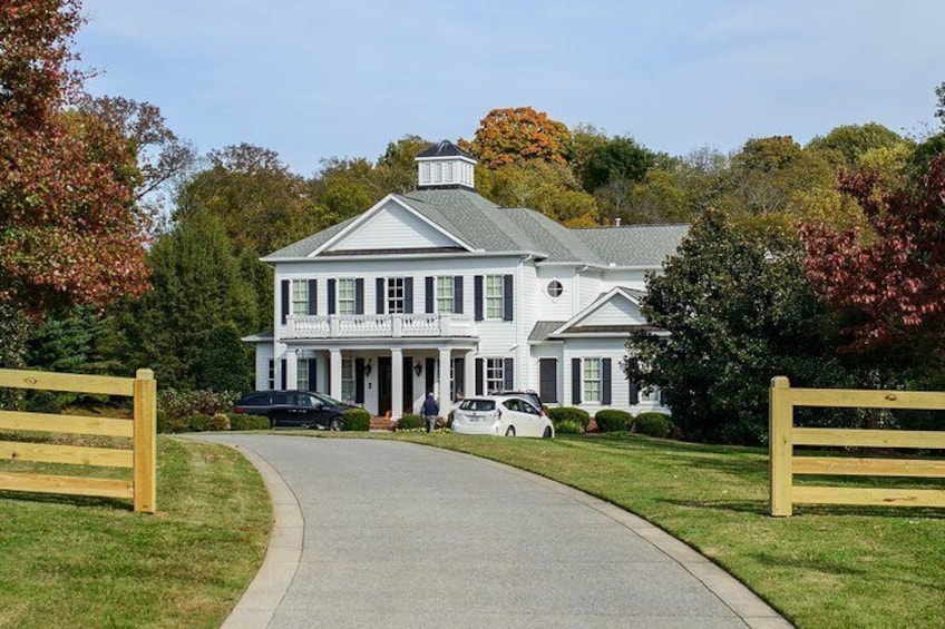 New England colonial-style architecture fits perfectly into the Tenessee landscape, Nashville, Tenessee.