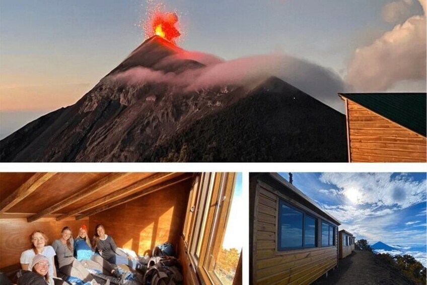 Best campsite and cabins on the volcano with amazing views of Fuego!