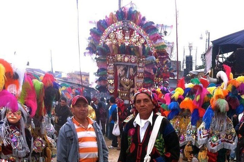 Quiche elder in traditional clothes.