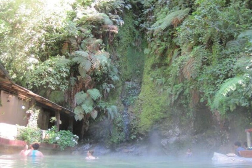 Quetzaltenango and Fuentes Georginas Hot Springs from Panajachel