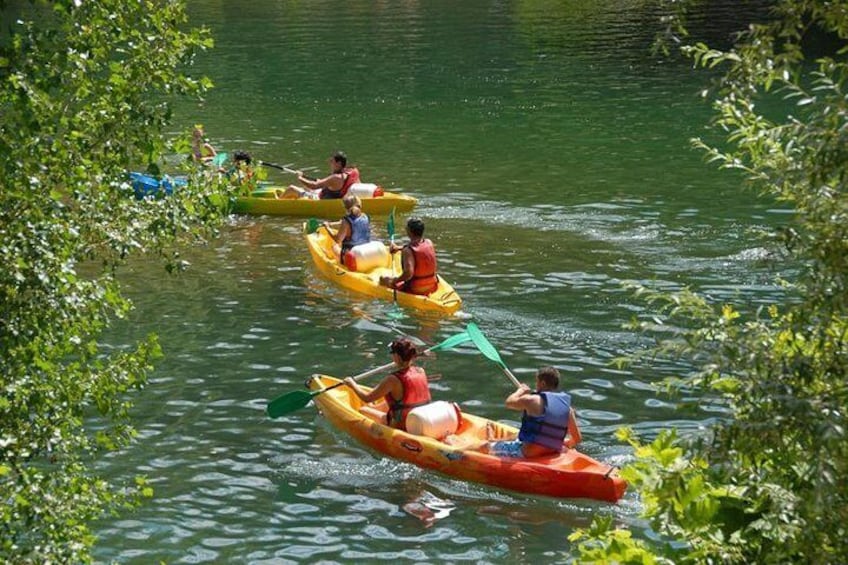 Kayak on the calm Rouge River