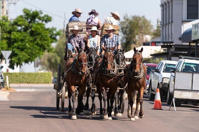Wave to the locals in Longreach town