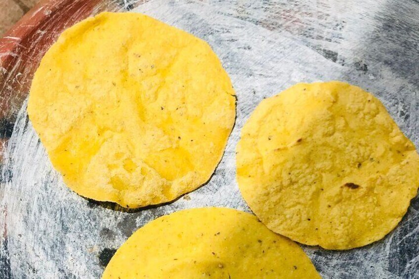 Yellow corn tortillas 