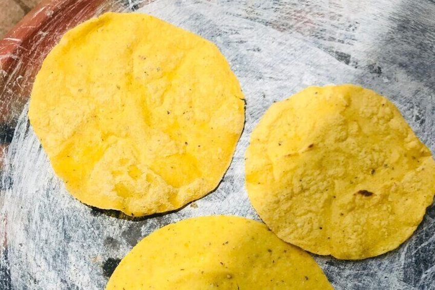 Yellow corn tortillas