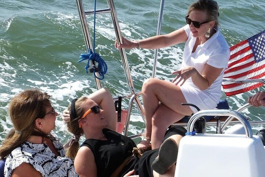 Take your friends sailing.