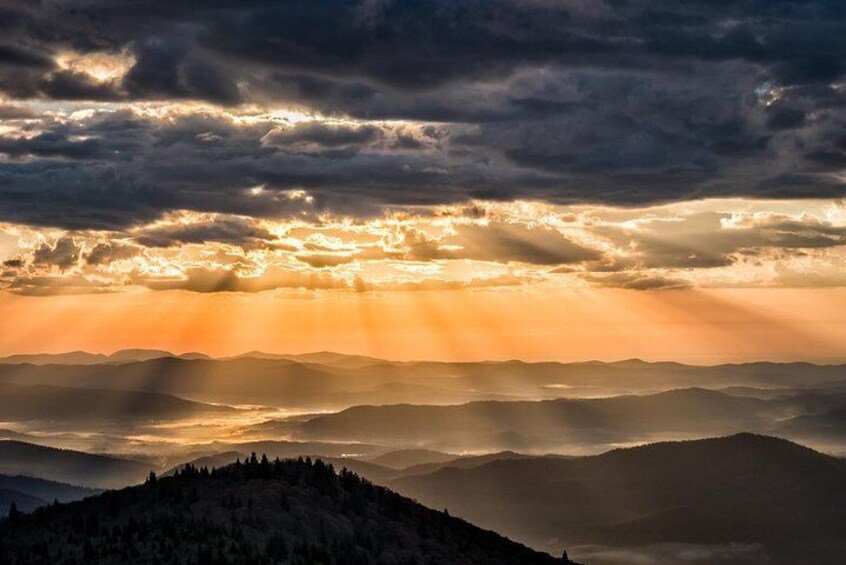 Sunrise over a Blue Ridge Vista