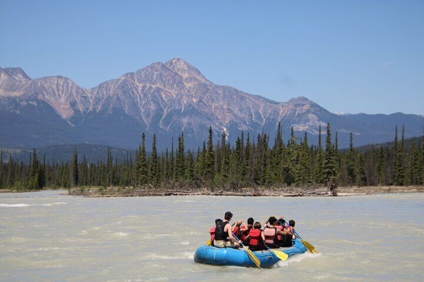 Rafting on Athabasca River Mile 5 in Jasper