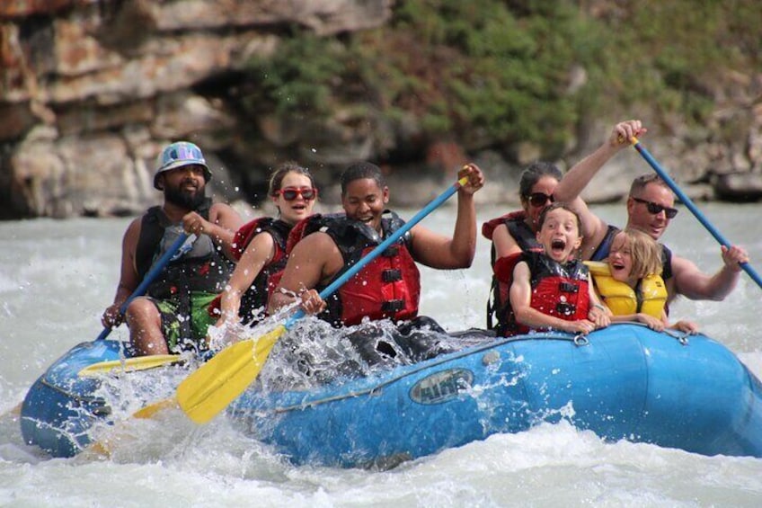 Rafting Athabasca Falls Run in Jasper