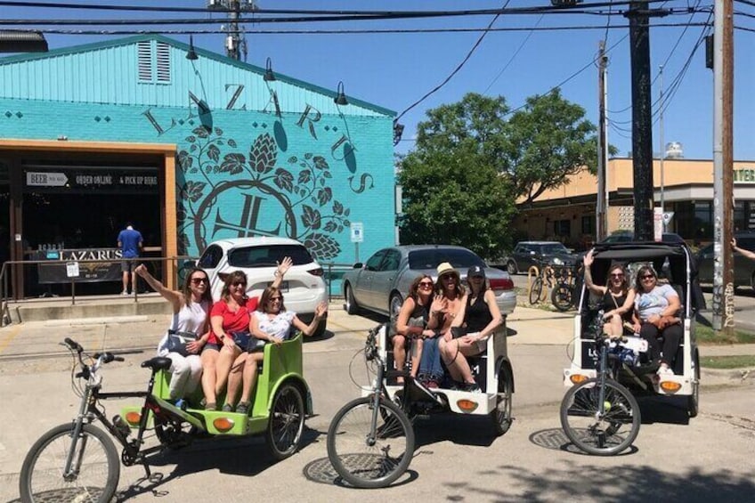 Private Austin Brewery Tour by Pedicab with All-Inclusive Beer Flight Option