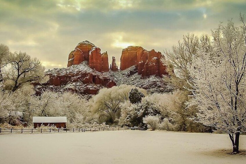 Rare snow day in Sedona