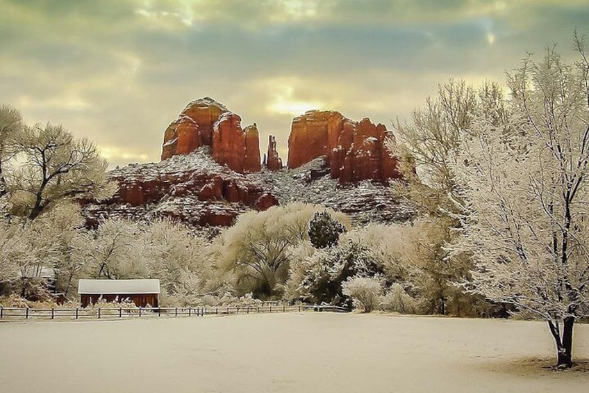 Rare snow day in Sedona