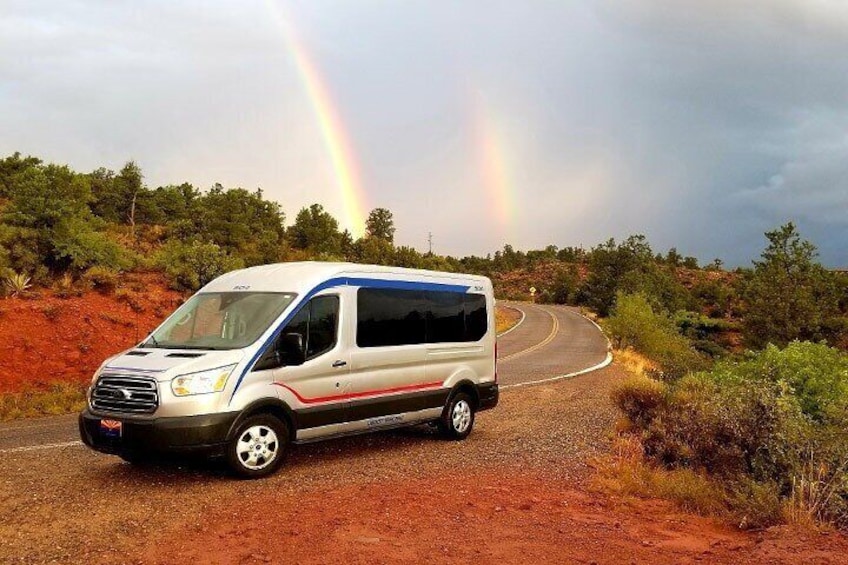 Travel in a climate-controlled vehicle for year-round comfort!