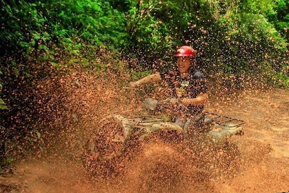 Adrenaline tour from Cancun driving a Atv experience Ziplines and a real Ce...