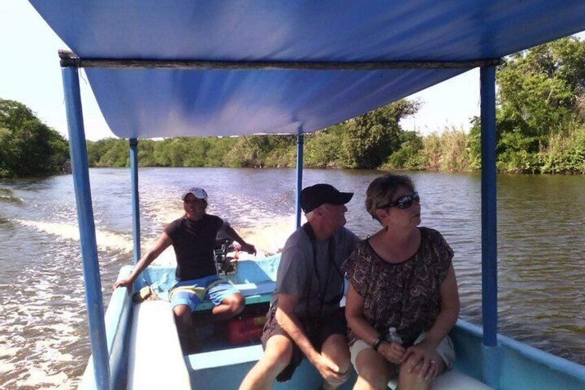 Tres Palos Lagoon, Boat Ride with Lunch Baby Turtle Release & Croc Farm Visit