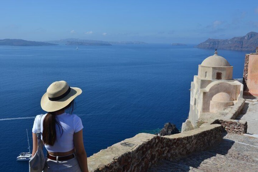 The ruins of Oia castle