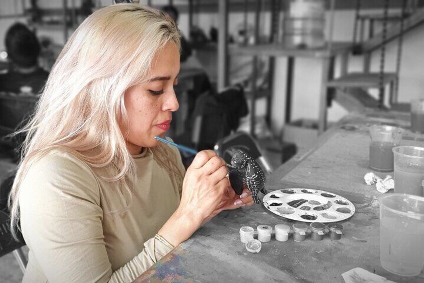 Half-Day Alebrijes Carving and Painting Workshop in San Martin from Oaxaca