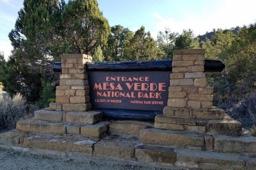 Entrance Sign to Mesa Verde National Park