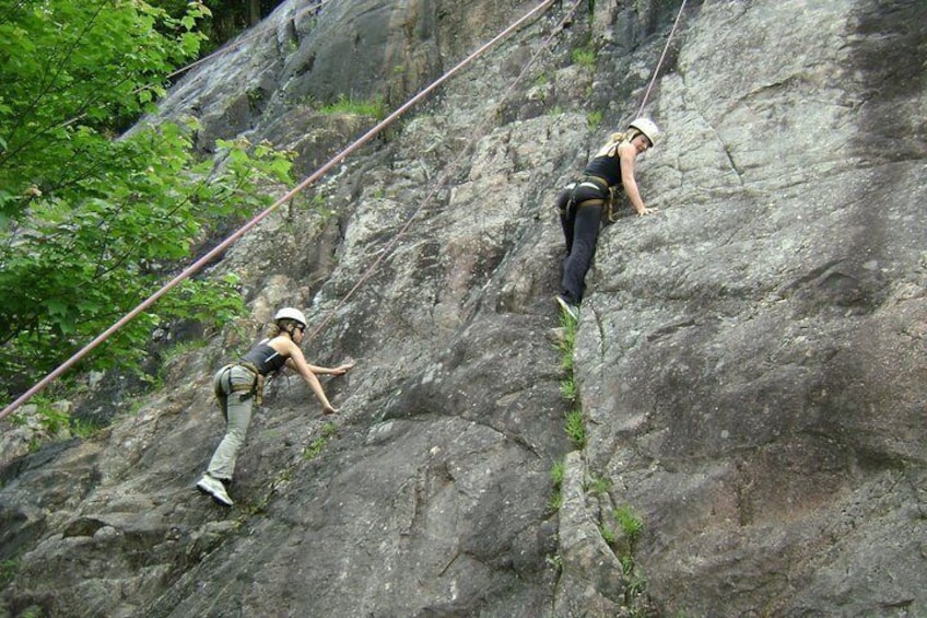Rock climbing lesson