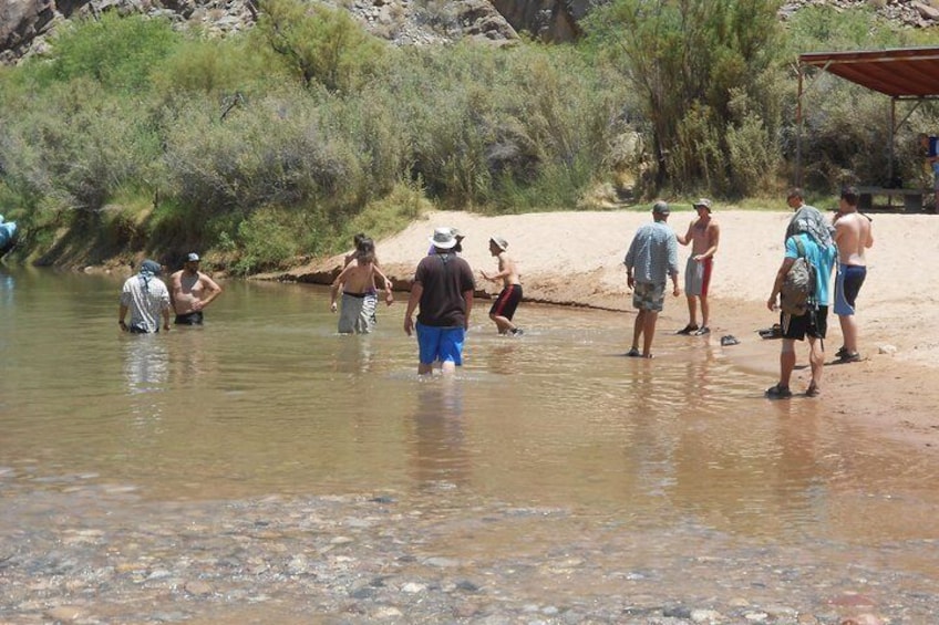 Enjoying the River on a hot day