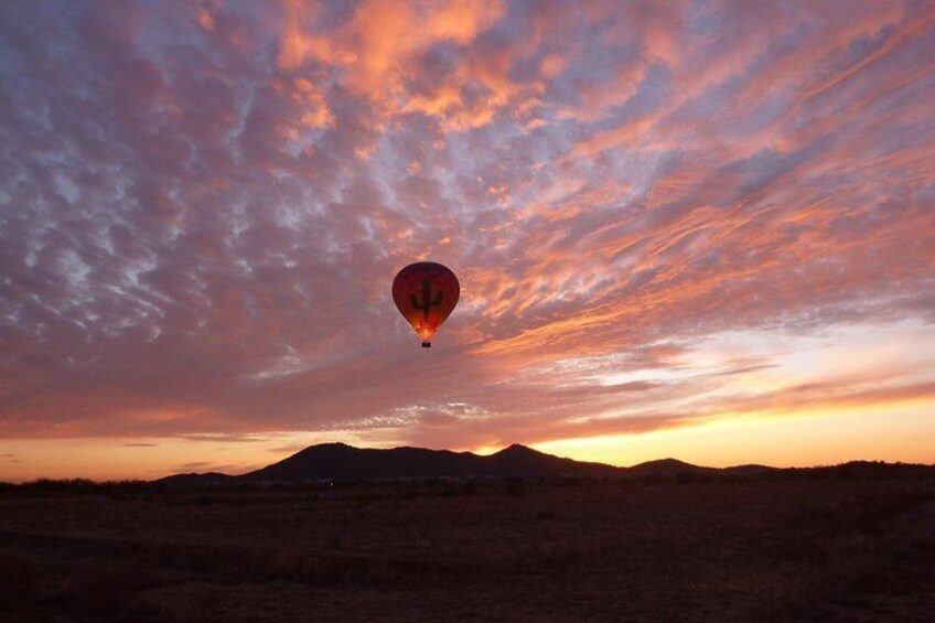 Sunset from the air