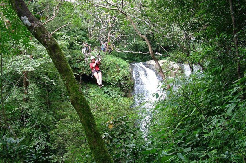 Zip line over 11 Waterfalls