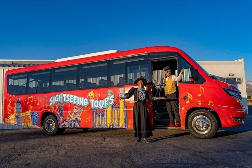 Join our entertaining guides aboard our premium sightseeing vehicles with panoramic touring windows