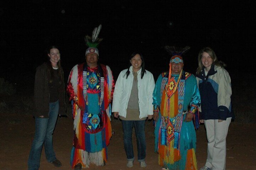 Photos with the Navajo dancers