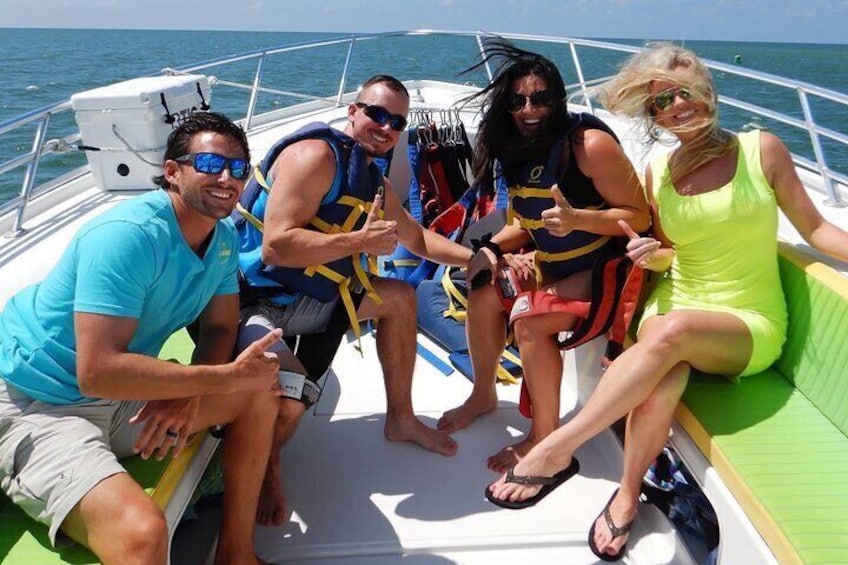 Guests Enjoying the boat ride