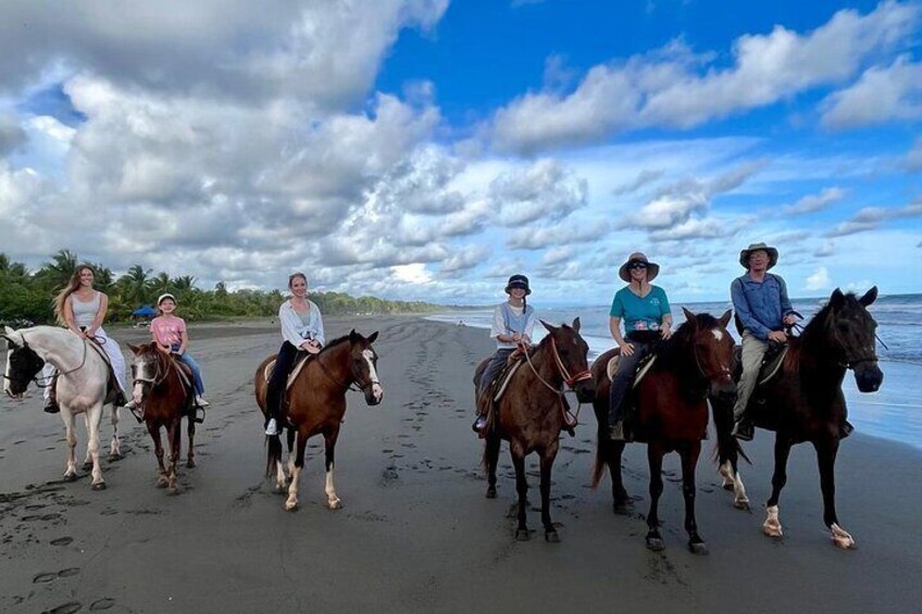 Horseback Riding On The Beach Of Esterillos